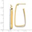 14k Two-tone Polished & D/C Fancy Post Earrings - 47 mm