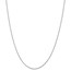 14k White Gold 0.65 mm D/C Spiga Pendant Chain Necklace - 16 in.
