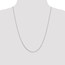 14k White Gold 0.70 mm Box Chain Necklace - 24 in.