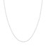 14K White Gold 0.8 mm Bead Chain w/ Spring Ring Clasp - 16 in.