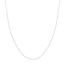 14K White Gold 0.8 mm Cable Chain w/ Lobster Clasp - 24 in.