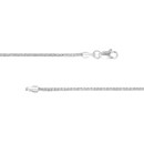 14K White Gold 1.25 mm Square Wheat Chain w Lobster Clasp -20 in.