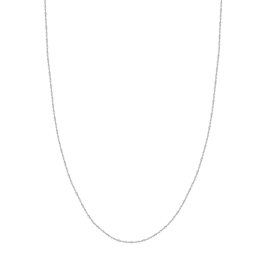 14K White Gold 1.4 mm Singapore Chain - 20 in.