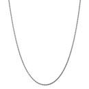 14k White Gold 1.75 mm Diamond Cut Rope Chain - 26 in.