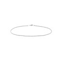 14K White Gold 1.8mm Diamond cut Rope Chain - 10 in.