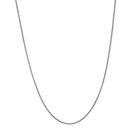 14k White Gold 1 mm Box Chain Necklace - 24 in.