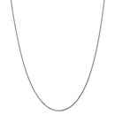 14k White Gold 1 mm Solid Spiga Chain Necklace - 18 in.