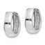 14k White Gold 11 mm Hinged Earrings