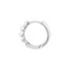 14K White Gold 13.50 mm 1/2 Puffy Polished Hoops