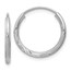 14k White Gold 14 mm Endless Hoop Earrings