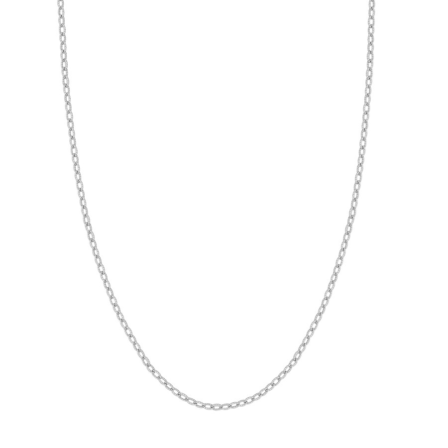 14K White Gold 2.15 mm Rolo Chain w/ Lobster Clasp - 24 in.