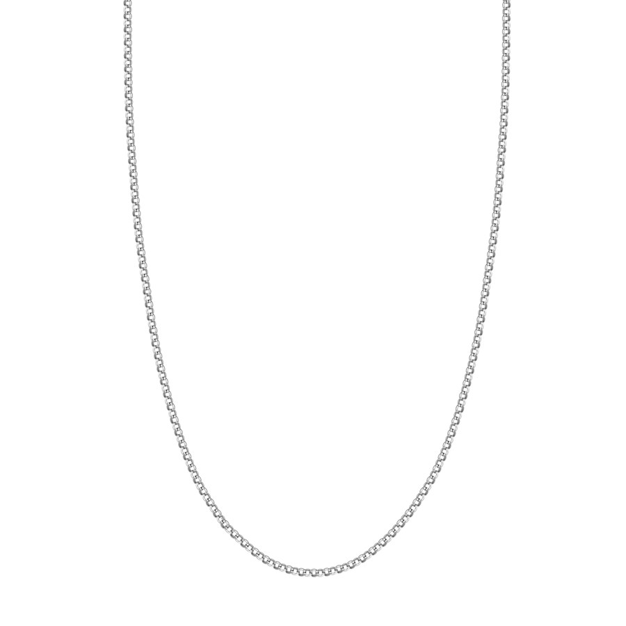 14K White Gold 2.5 mm Rolo Chain w/ Lobster Clasp - 24 in.