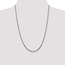 14k White Gold 2.9 mm Flat Curb Chain Necklace - 24 in.