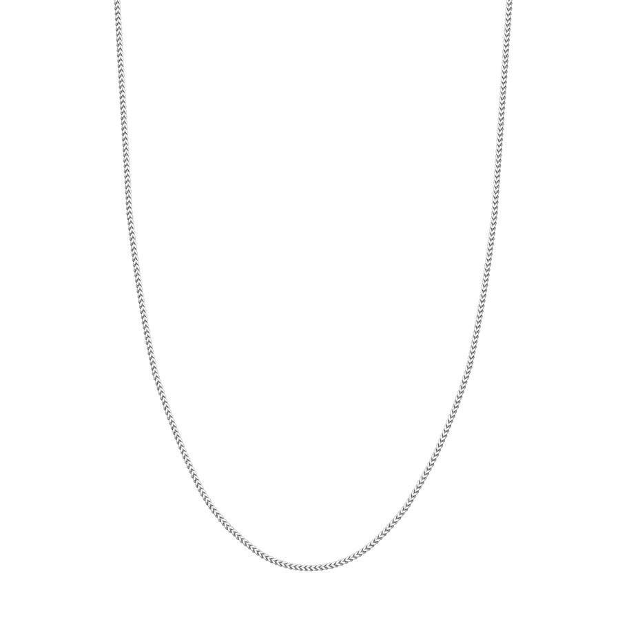 14K White Gold 2 mm Franco Chain w/ Lobster Clasp - 22 in.
