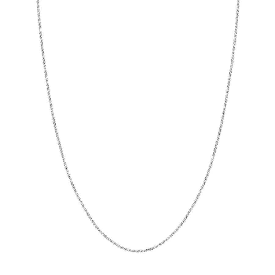 14K White Gold 2 mm Rope Chain w/ Lobster Clasp - 16 in.