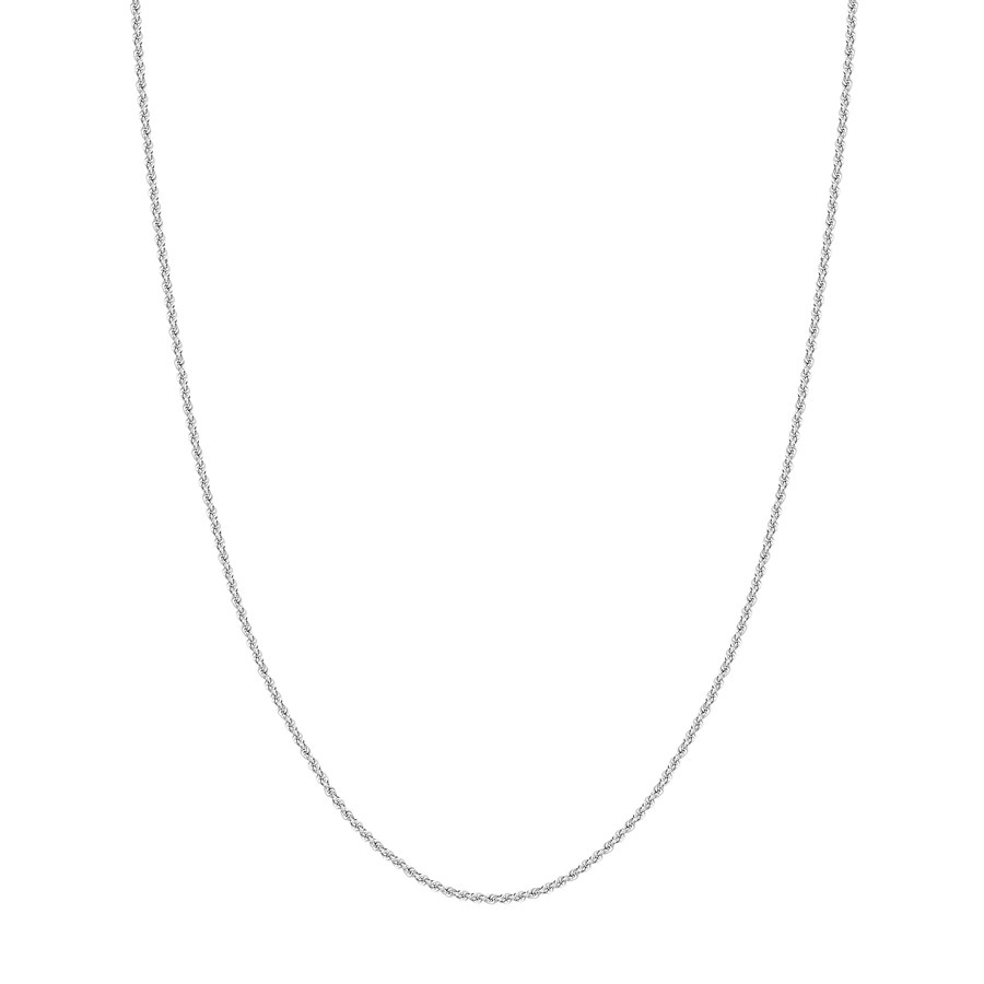 14K White Gold 2 mm Rope Chain w/ Lobster Clasp - 18 in.