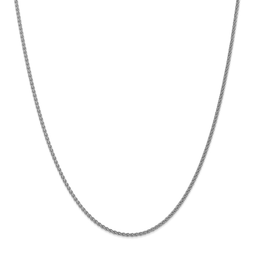 14k White Gold 21 mm Spiga Pendant Chain Necklace - 20 in.