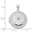 14k White Gold 22 mm Diamond Locket Pendant