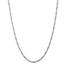 14k White Gold 3.0 mm Flat Figaro Chain - 26 in.