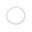 14K White Gold 3.7 mm Cuban Chain w/ Lobster Clasp - 8 in.