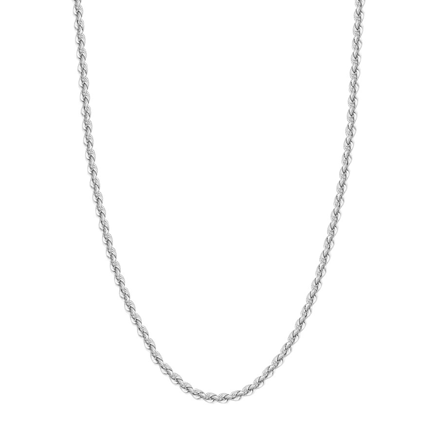 14K White Gold 5.1 mm Rope Chain w/ Lobster Clasp - 18 in.