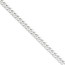 14k White Gold 7.25 mm Beveled Curb Chain - 18 in.