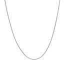 14K White Gold .85mm Polished Wheat Chain - 18 in.