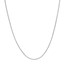 14K White Gold .85mm Polished Wheat Chain - 18 in.
