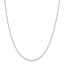 14k White Gold .95 mm Box Chain Necklace - 16 in.