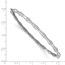 14k White Gold Bamboo Design .24ct Diamond Bangle - 7 in.