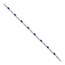 14k White Gold Diamond Sapphire Criss-Cross Link Bracelet - 7 in.