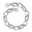 14k White Gold Polished Fancy Link Bracelet