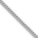 14K White Gold WG 3.5mm Solid Miami Cuban Chain - 22 in.