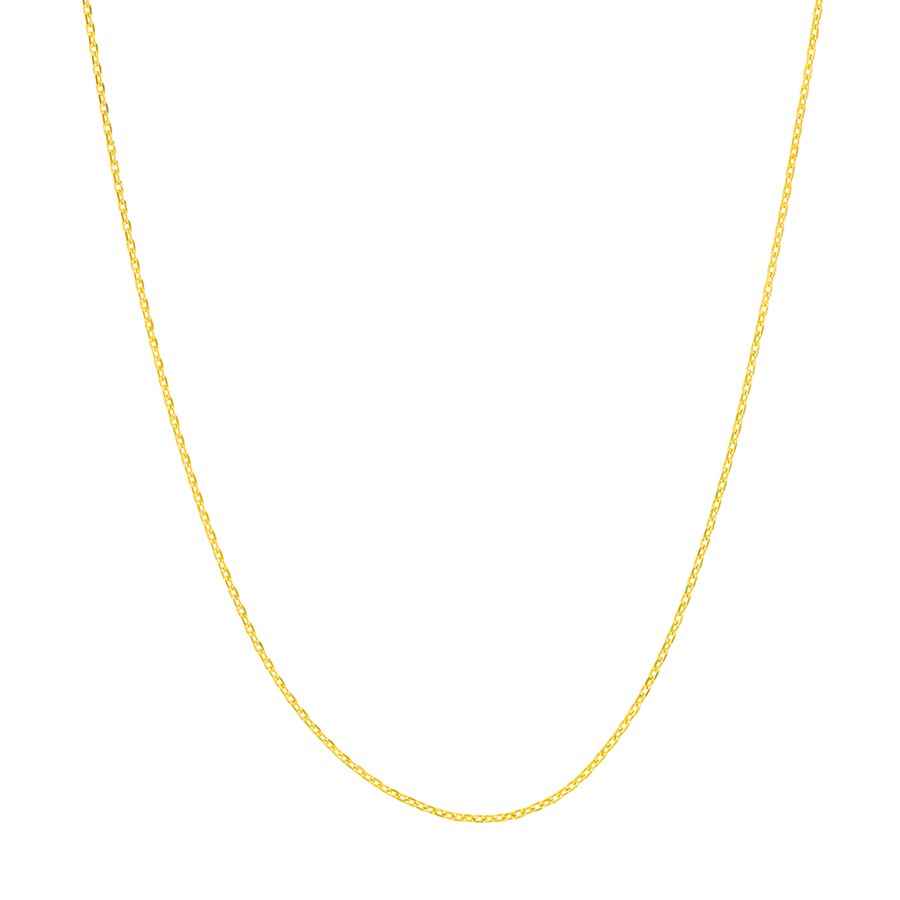14K Yellow Gold 0.65 mm Cable Chain w/ Spring Ring Clasp - 20 in.