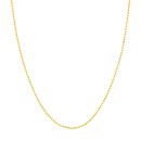 14K Yellow Gold 0.8 mm Bead Chain w/ Spring Ring Clasp - 18 in.