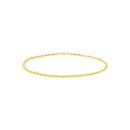 14K Yellow Gold 0mm Fox Tail Chain - 10 in.