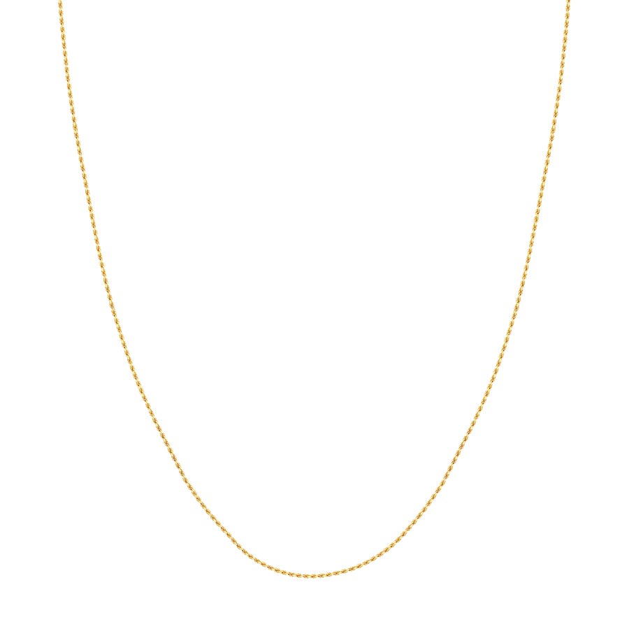 14K Yellow Gold 1.05 mm Rope Chain w/ Lobster Clasp - 22 in.