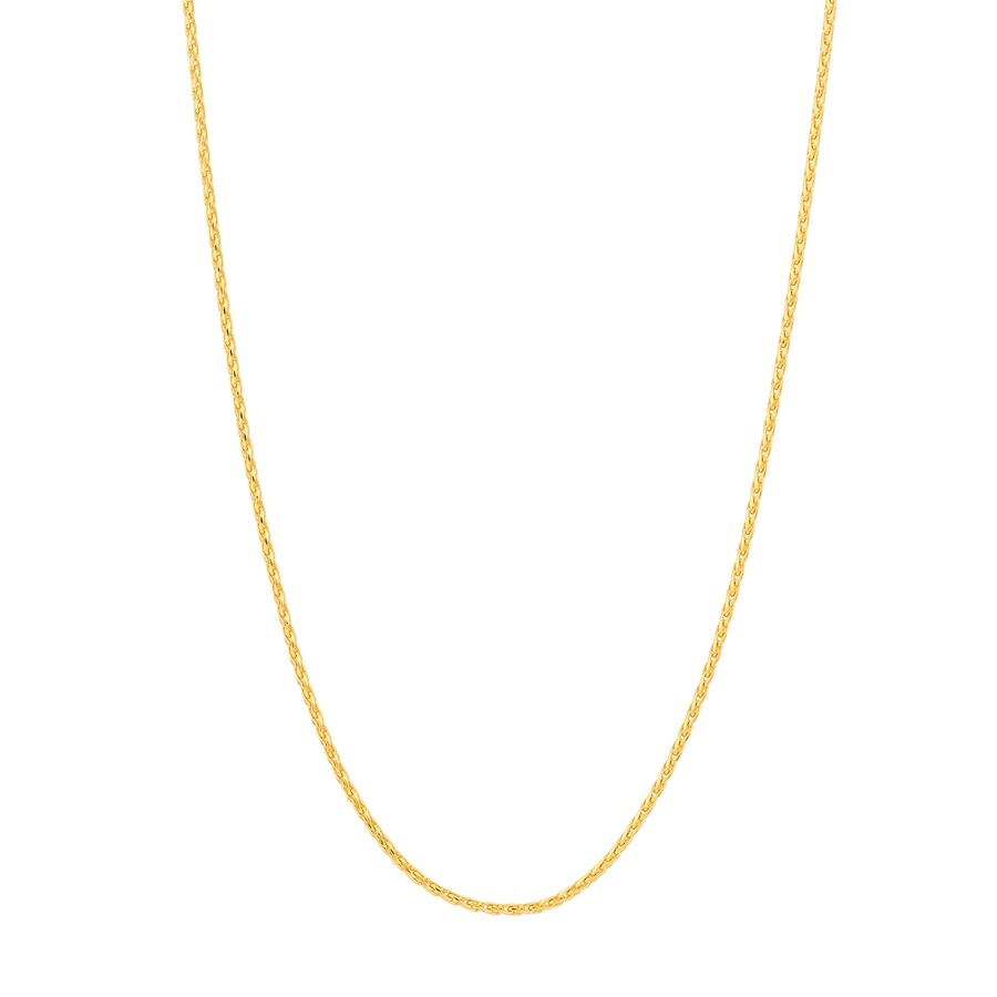 14K Yellow Gold 1.05 mm Wheat Chain w/ Lobster Clasp - 18 in.