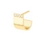 14K Yellow Gold 1/15Tcw Flushed Diamond J Hoop Earring