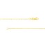 14K Yellow Gold 1.2 mm Bead Chain with Lobster Clasp -16 in.