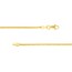 14K Yellow Gold 1.25 mm Square Wheat Chain w Lobster Clasp -20 in