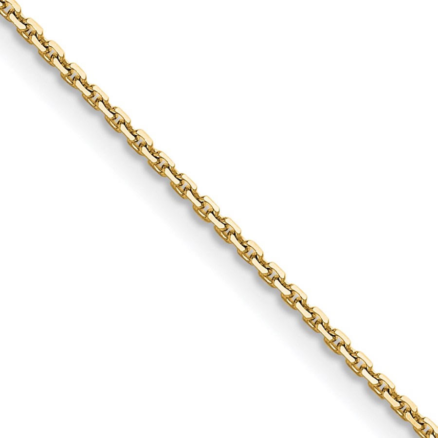 14K Yellow Gold 1.2mm D/C Cable Chain - 22 in.