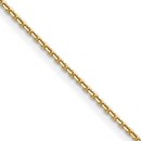 14K Yellow Gold 1.2mm D/C Cable Chain - 26 in.