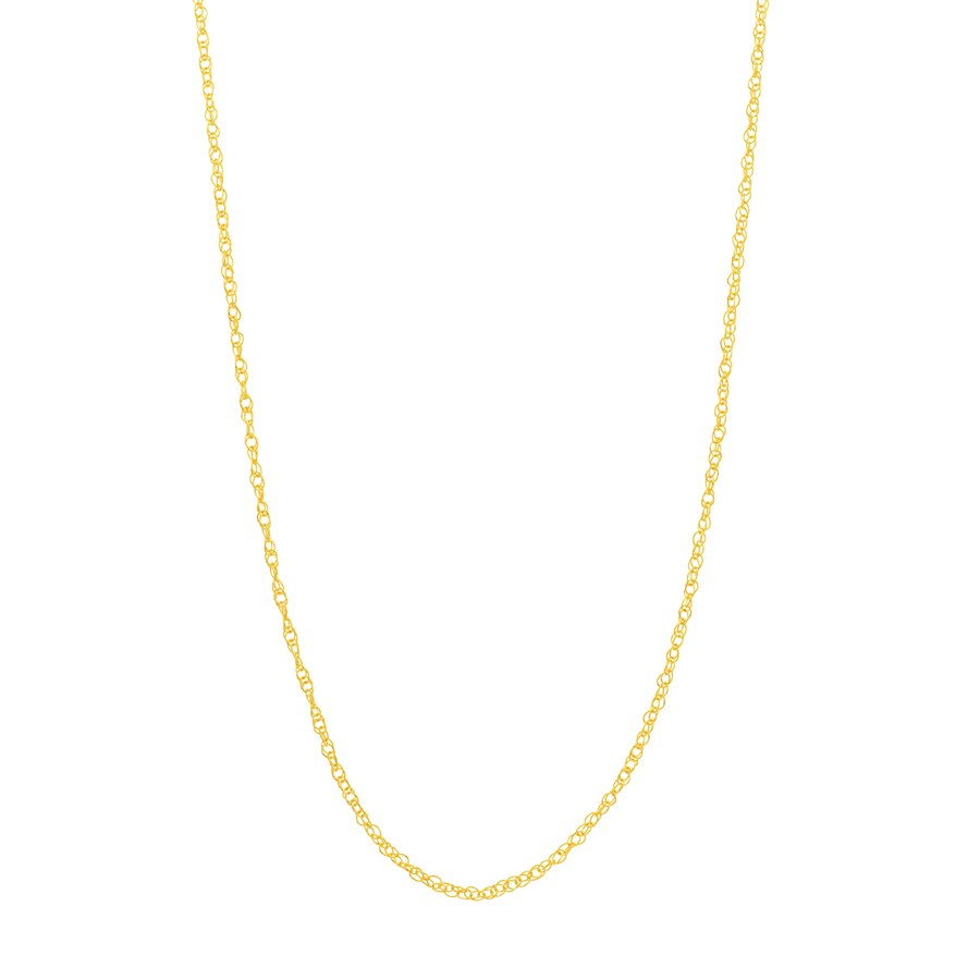 14K Yellow Gold 1.2mm Polished Rope Chain - 18 in.