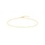 14K Yellow Gold 1.3mm Figaro Link Chain Anklet - 10 in.