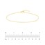 14K Yellow Gold 1.3mm Figaro Link Chain Anklet - 10 in.