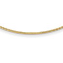 14K Yellow Gold 1.4mm Round Omega - 18 in.