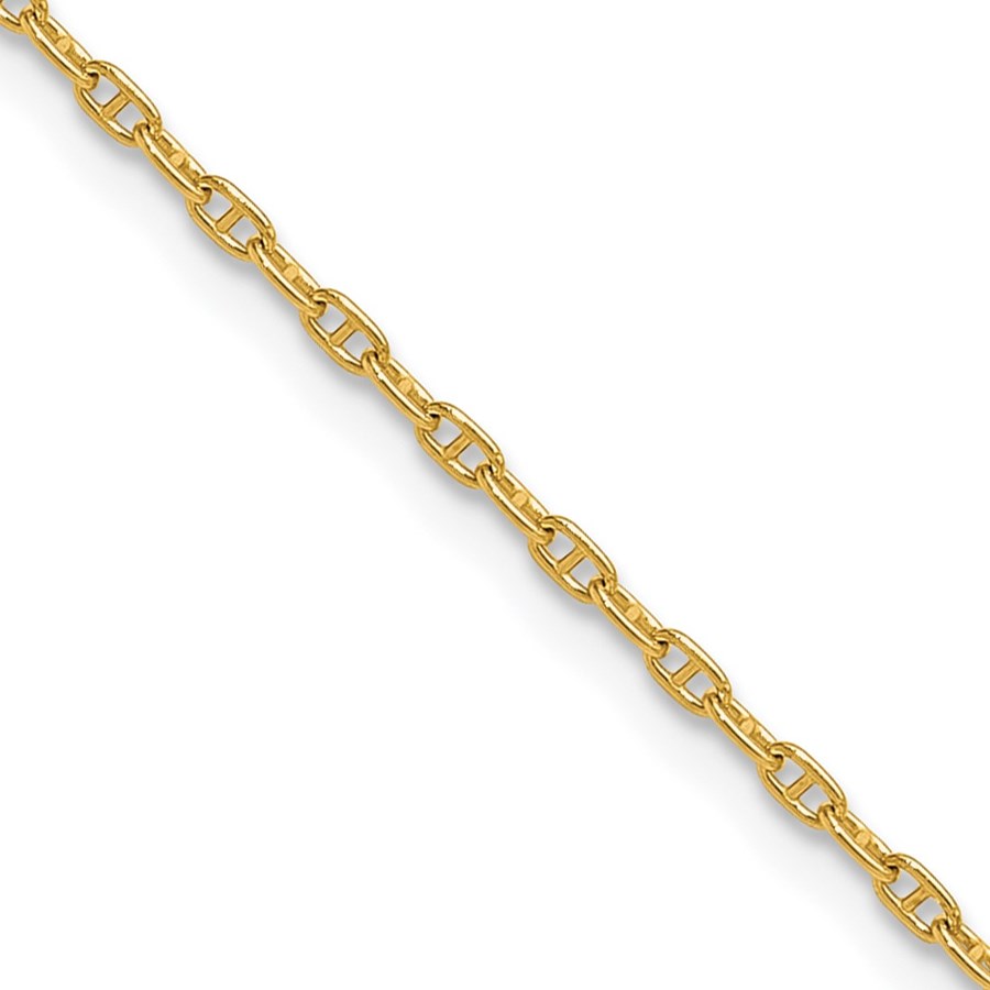 14K Yellow Gold 1.5mm Mariners Link Chain - 20 in.