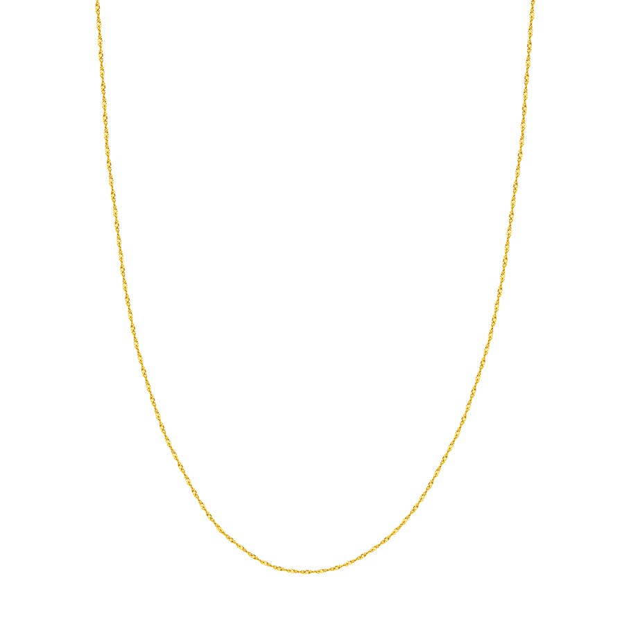 14K Yellow Gold 1 mm Singapore Chain - 16 in.