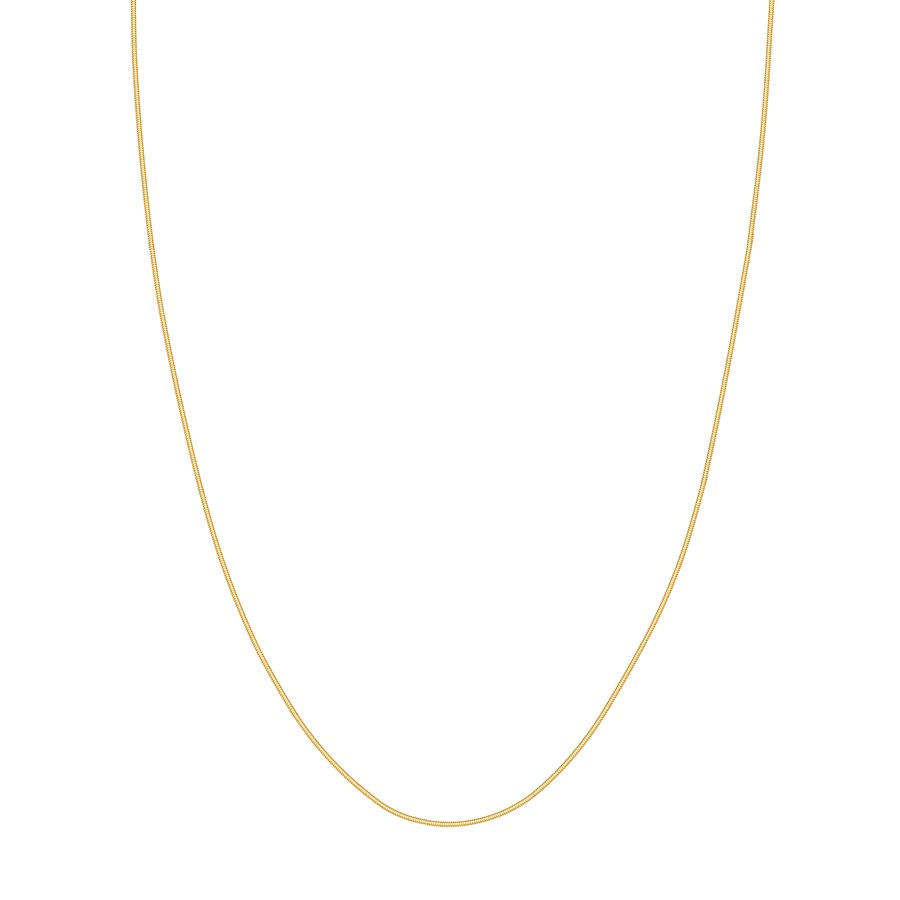 14K Yellow Gold 1 mm Snake Chain w/ Lobster Clasp - 18 in.